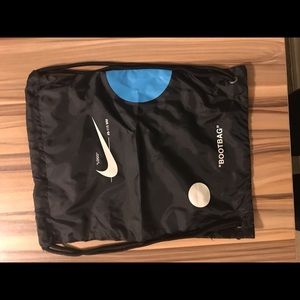 Nike off white zoom mercurial black cinch bag